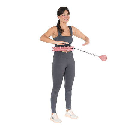 Cerceau lesté rose pour le fitness