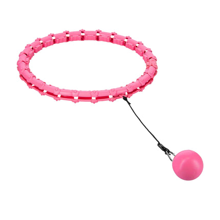 Gewichteter Pinker Hula-Hoop mit Taillenstütze
