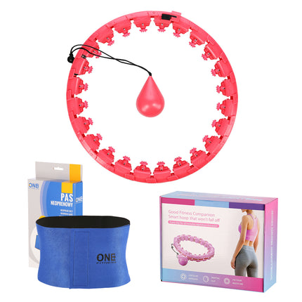 Gewichteter roter Hula-Hoop-Reifen für Fitness