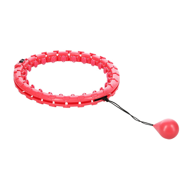 Cerceau Hula Hoop rouge lesté pour le fitness
