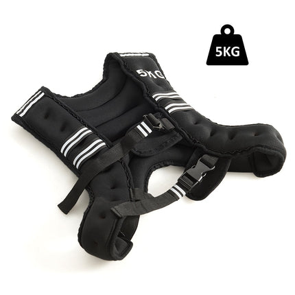 Gewichtsweste 5 kg, Neopren, verstellbare Gurte, reflektierend