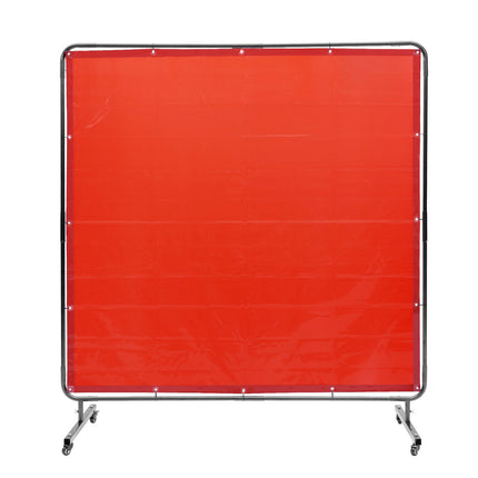 Welding Screen Frame, 1.8 x 1.8 m Flame-Resistant Vinyl – 4 Wheels