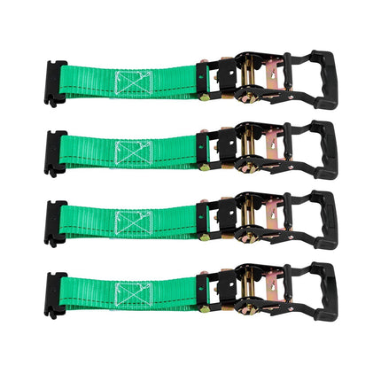 Wheel Chock Tie-Down Kit, 2-Inch x 96-Inch Straps
