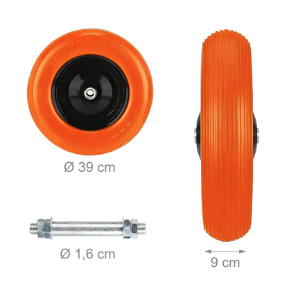 Schubkarrenrad 4.00-8 Vollgummi, pannensicher