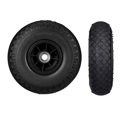 Roues de brouette en caoutchouc PU, 2 pièces.
