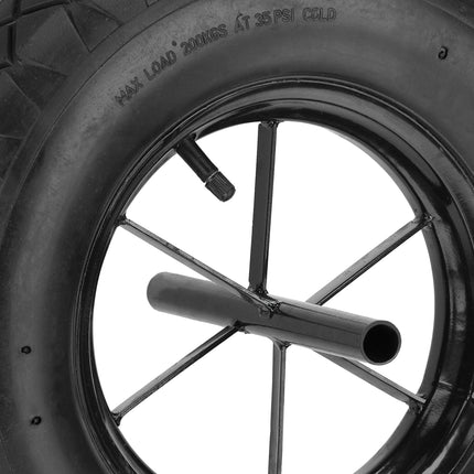 Roue pour brouette 4.80 4.00-8 avec essieu