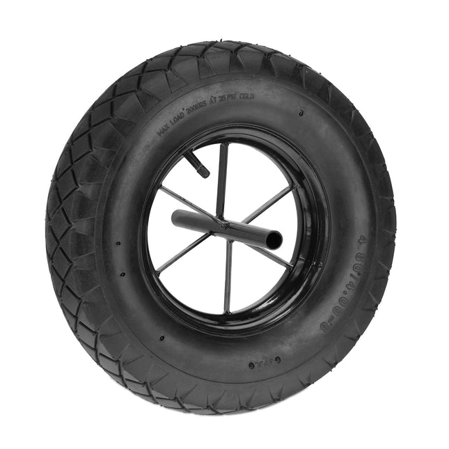 Roue pour brouette 4.80 4.00-8 avec essieu