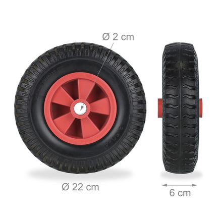 Roues pour brouette 2.50-4 en lots de 2
