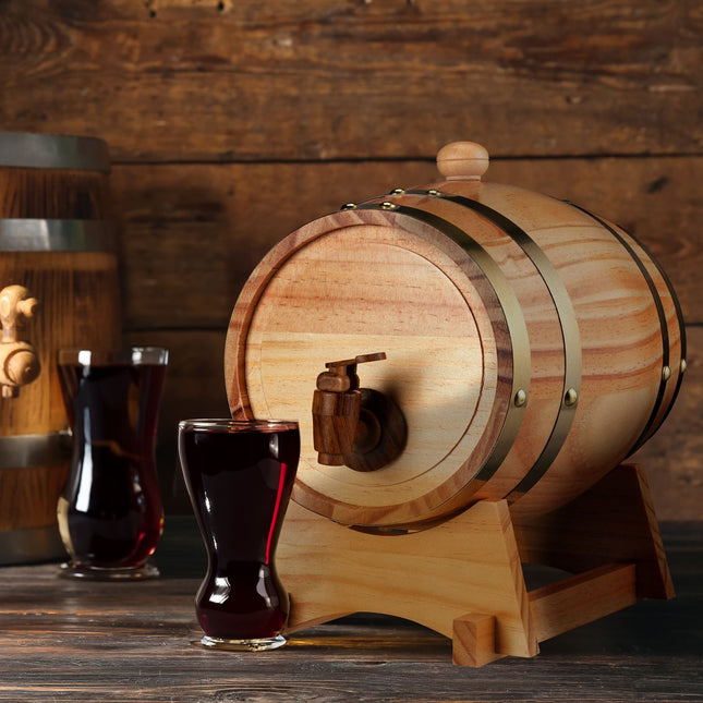 Whiskyfass mit Zapfhahn, 2,2 l Fassungsvermögen