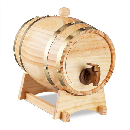 Tonneau à whisky avec robinet, capacité de 2,2 L
