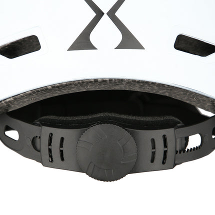Weißer Fahrradhelm, Größe M (52–59 cm)
