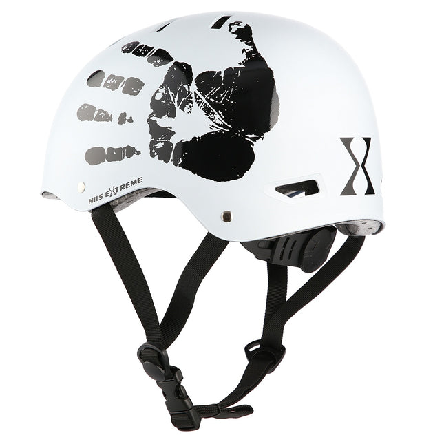 Casque de vélo blanc, taille M (52-59 cm)