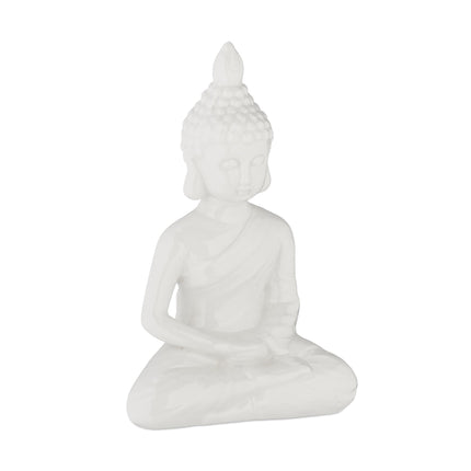 Statue de Bouddha blanc 17 cm