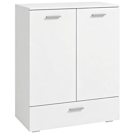 Buffet moderne blanc avec tiroir et étagère réglable