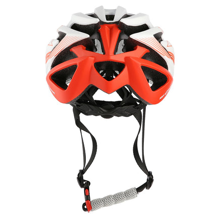 Fahrradhelm Weiß-Rot, Größe M (53-58 cm)