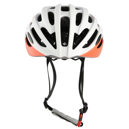Fahrradhelm Weiß-Rot, Größe M (53-58 cm)