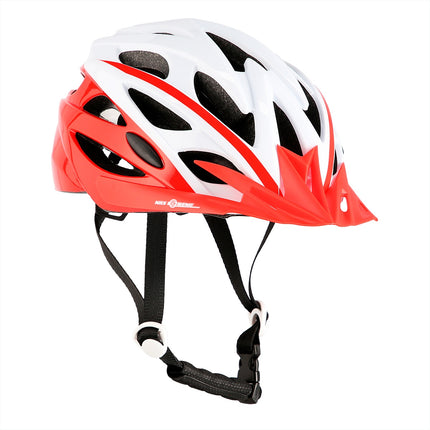 Casque blanc-rouge, taille S (50-58 cm)