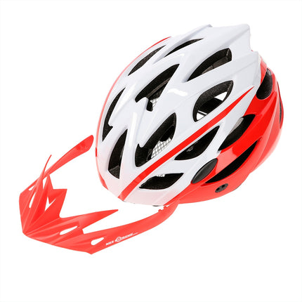 Casque blanc-rouge, taille S (50-58 cm)