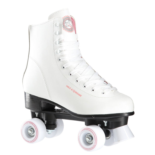 Weiße Rollschuhe, Größe 36, Quad-Design
