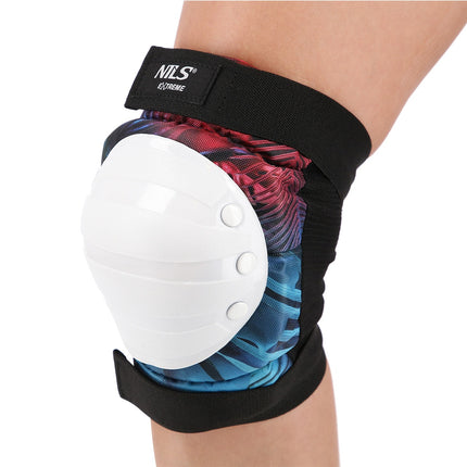 Weiße Knie- und Ellbogenschützer-Set, Größe S