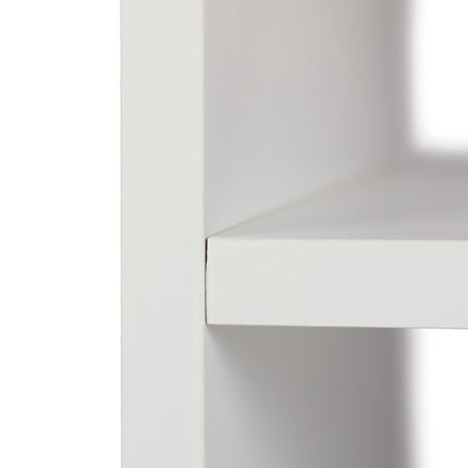 Meuble TV blanc sur roulettes