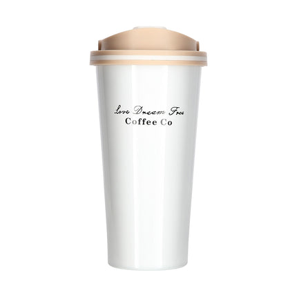 Tasse isotherme blanche, 18 oz, isolée
