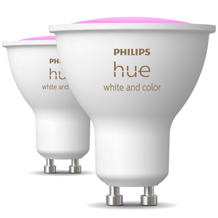 White and Color Ambiance GU10 400lm 2er-Pack