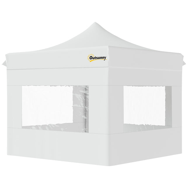 Weißes Pop-up-Gartenzelt, wasserdicht, 300 x 300 cm