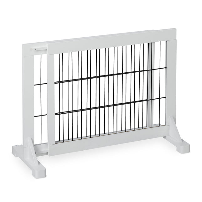 Portail de sécurité rétractable blanc