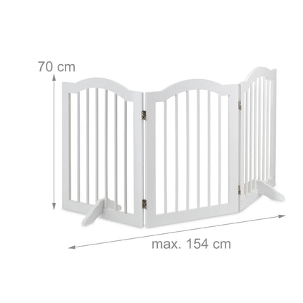 Portail de sécurité blanc 70 cm
