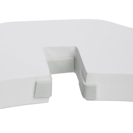 Portail de sécurité blanc avec porte 92 cm