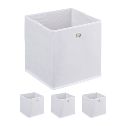 Boîte de rangement blanche - lot de 4