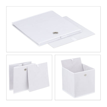 Boîte de rangement blanche - lot de 4
