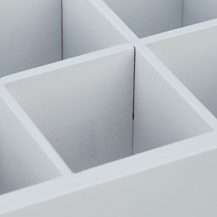 Weiße Teebox mit 8 Fächern