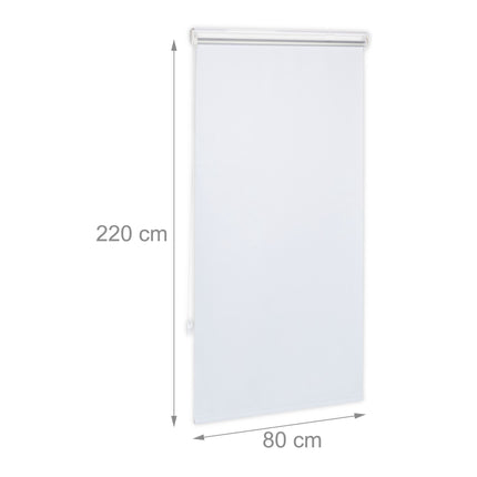 Weißes Thermorollo 220 cm lang