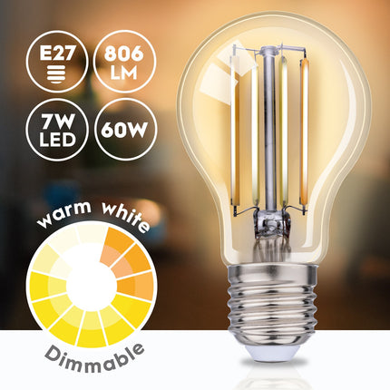 WiFi Smart E27 LED Filament Warmweiß 7W 806 lm
