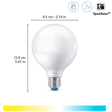 WiFi Smart LED E27 G95 75W 1055lm Warm-Kaltweiß
