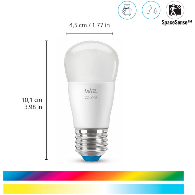 WiFi Smart LED E27 P45 40W 470lm Farbe