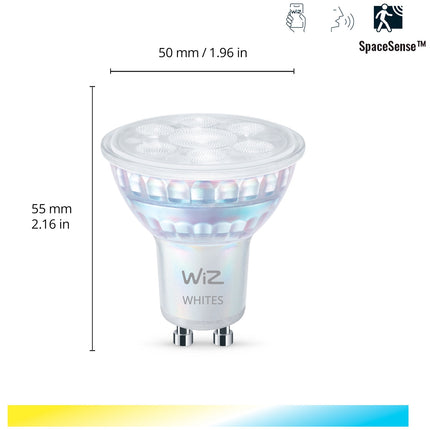 WiFi Smart LED GU10 50W 345lm Warm-Kaltweiß 2er-Pack