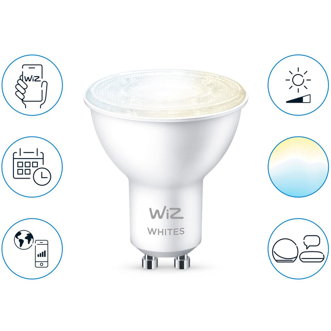 WiFi Smart LED GU10 50W Warm-Kaltweiß 2er-Pack