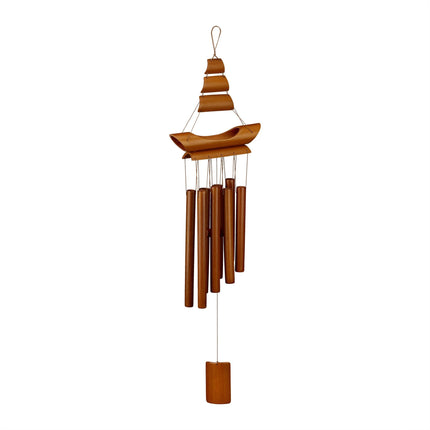 Windspiel Bambus "Segelboot"