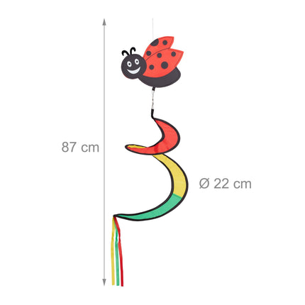 Windspiel Spirale Tiermotiv 3er Set