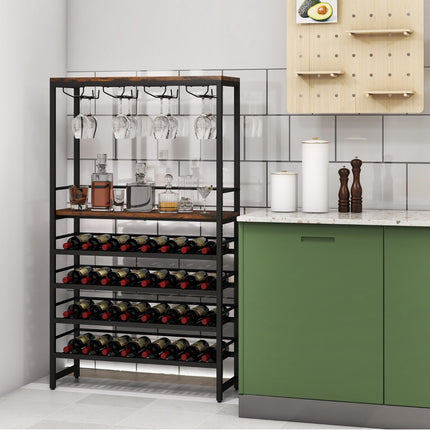 Étagère à vin pour boulangers, rangement à 4 niveaux, porte-verres à pied
