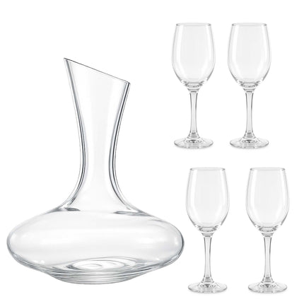 Service à vin avec carafe, verre transparent, 5 pièces