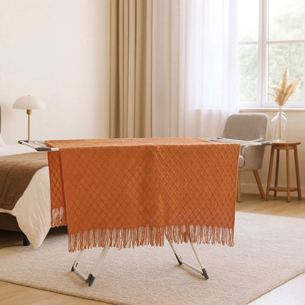 Étendoir à linge à ailes avec barre - Longueur de séchage : 15 m