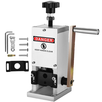 Wire Stripping Machine, Manual Hand Crank, 1.5–25mm