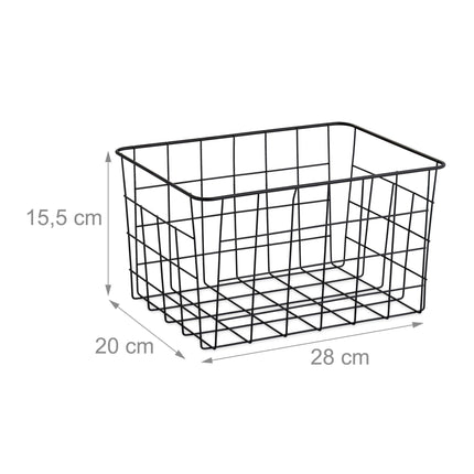 Paniers en fil métallique - lot de 3