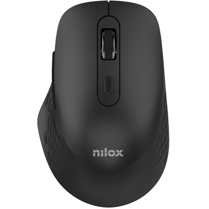 Kabellose Dual-Mode-Maus, geräuschlos, Bluetooth + RF, Schwarz