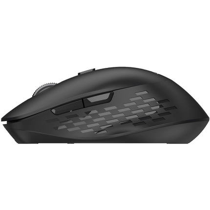 Kabellose Dual-Mode-Maus, geräuschlos, Bluetooth + RF, Schwarz