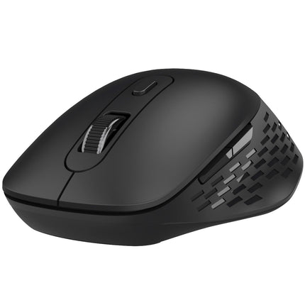 Kabellose Dual-Mode-Maus, geräuschlos, Bluetooth + RF, Schwarz
